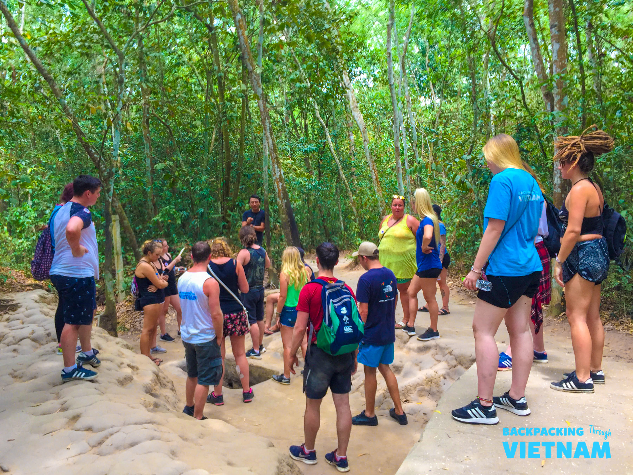 Forest path at Cu Chi Tunnels site