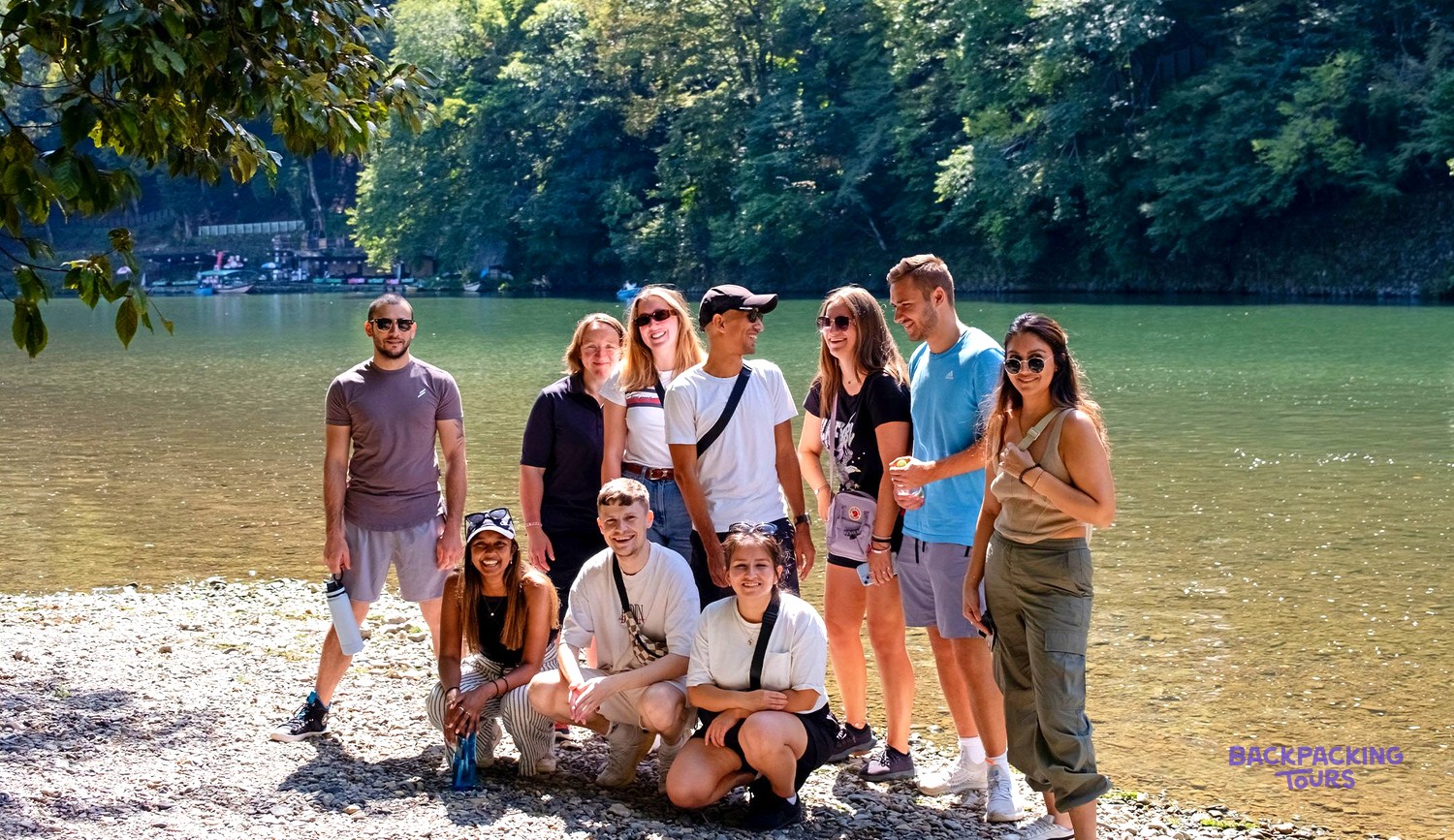 Backpacking Tours group together on the last morning of the trip