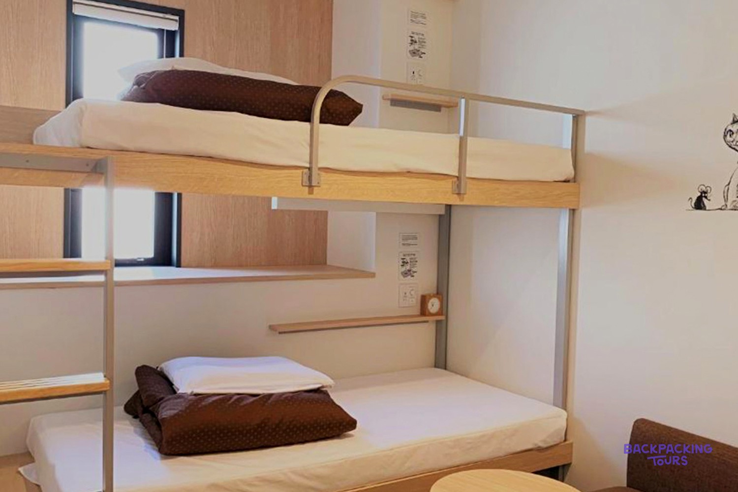 Twin room at the group's Hiroshima hostel