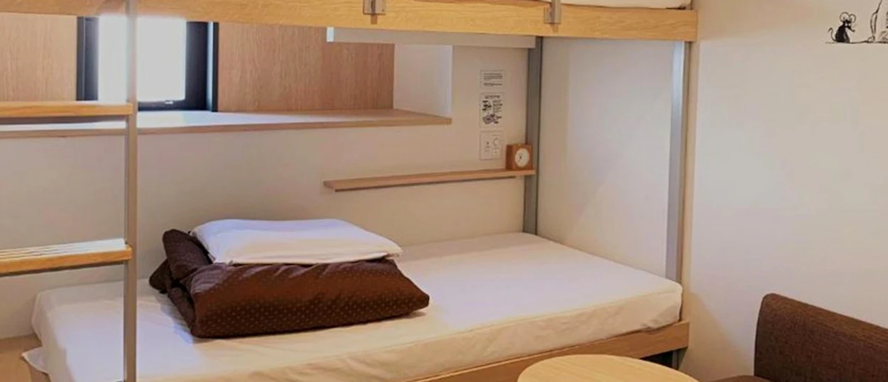 Twin room at the group's Hiroshima hostel