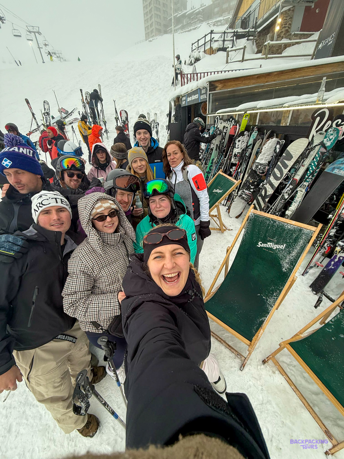 First apres ski celebrations in Bansko on Day 3