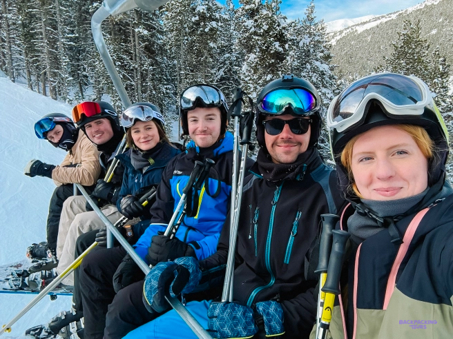Group ready for another day of skiing in Bansko on Day 5