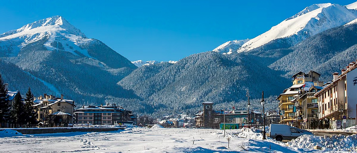 Snowy mountain village of Bansko, the group's ski resort base