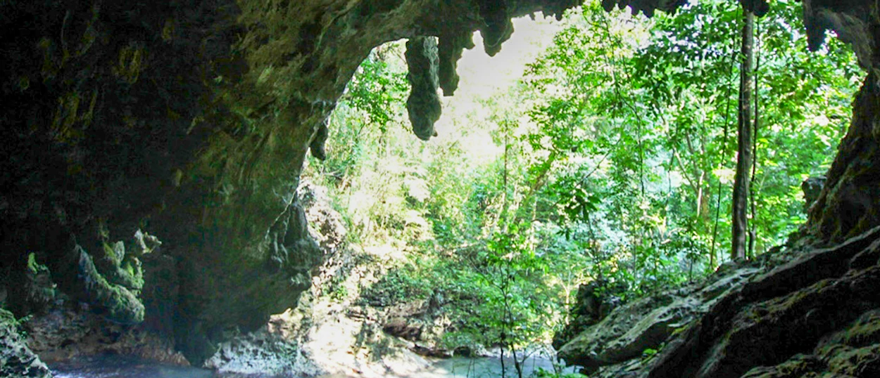 Inside the Candelaria Caves in the Guatemalan highlands