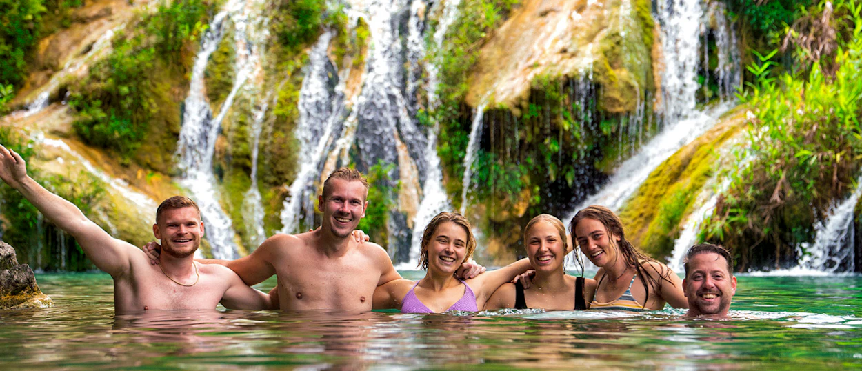 The turquoise pools of Semuc Champey, Guatemala