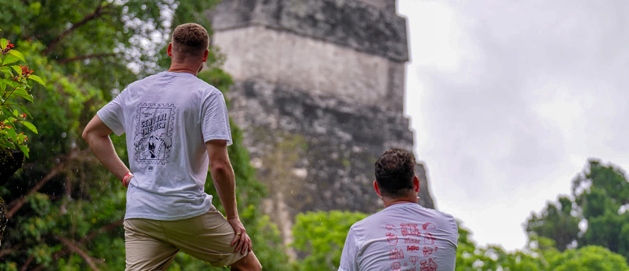 Ancient Mayan pyramids at Tikal, Guatemala