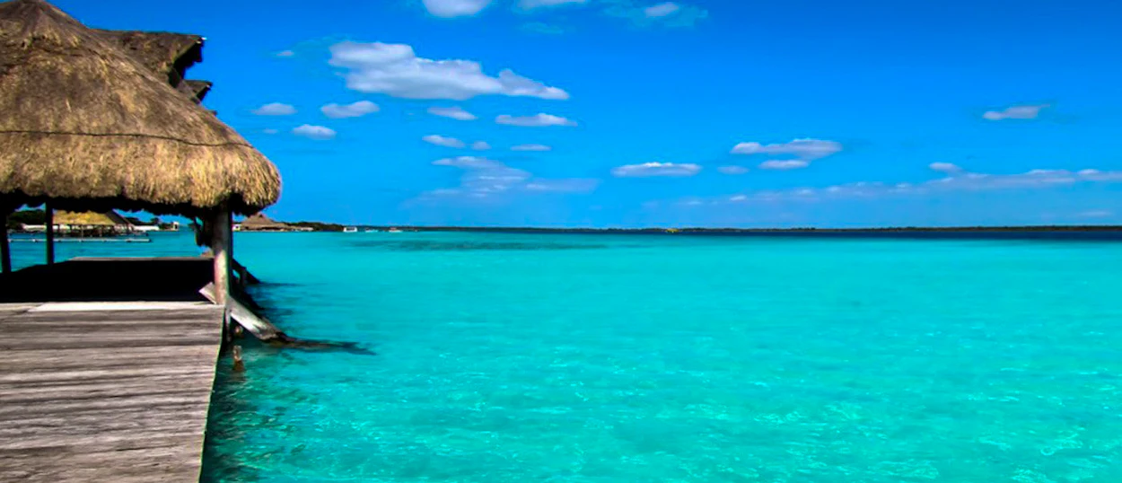 White sand and turquoise water on Isla Holbox, Mexico