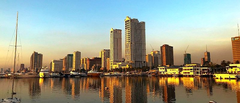 Backpackers arriving in Manila, the buzzing capital of the Philippines.