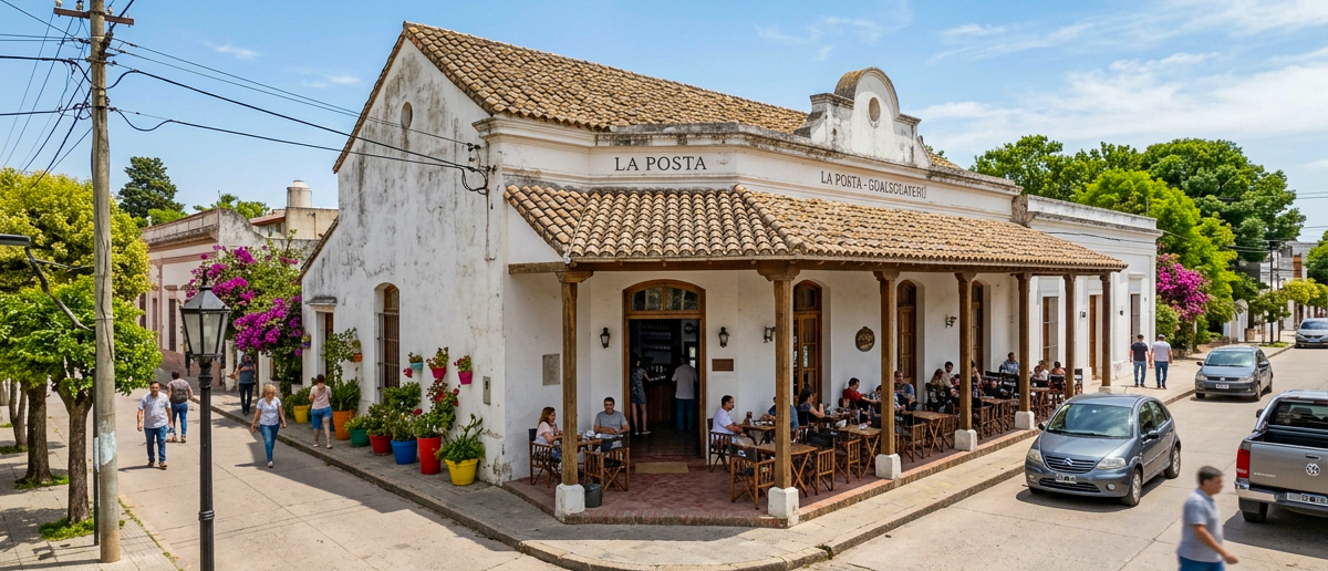A traditional working estancia in the Uruguayan countryside