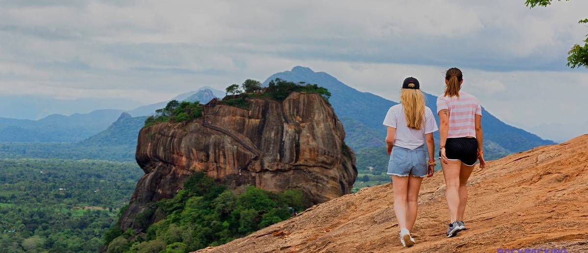 Sigiriya Rock Fortress rising above the jungle