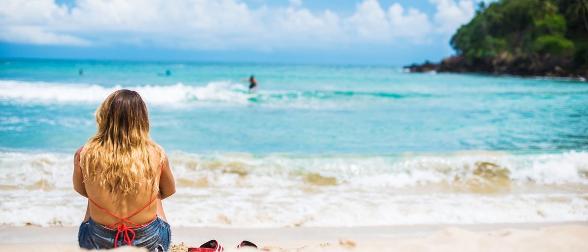 Mirissa beach on Sri Lanka's south coast